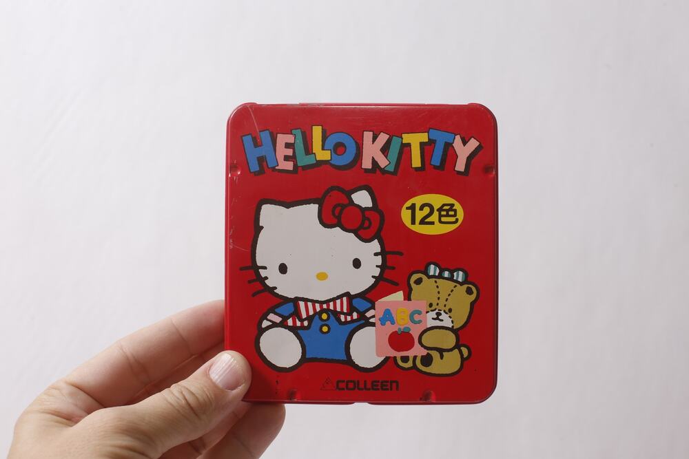 1988 Sanrio Colleen Red Tin Pencil Case 480 Collectible ~ 260826-WH 1252